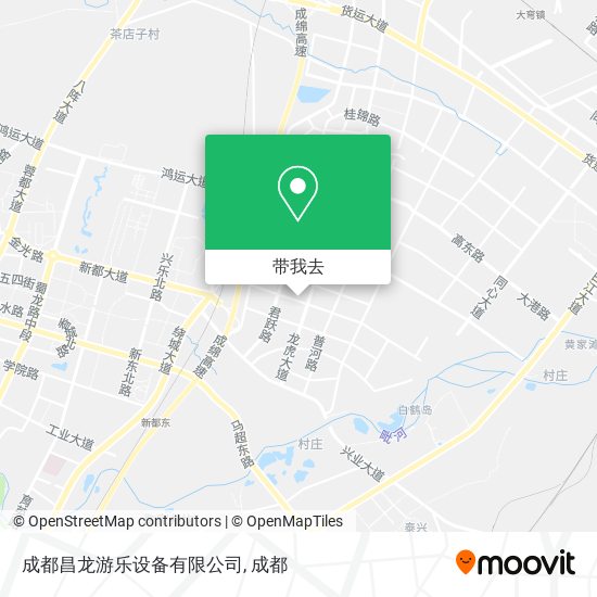 成都昌龙游乐设备有限公司地图
