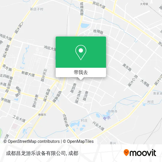 成都昌龙游乐设备有限公司地图