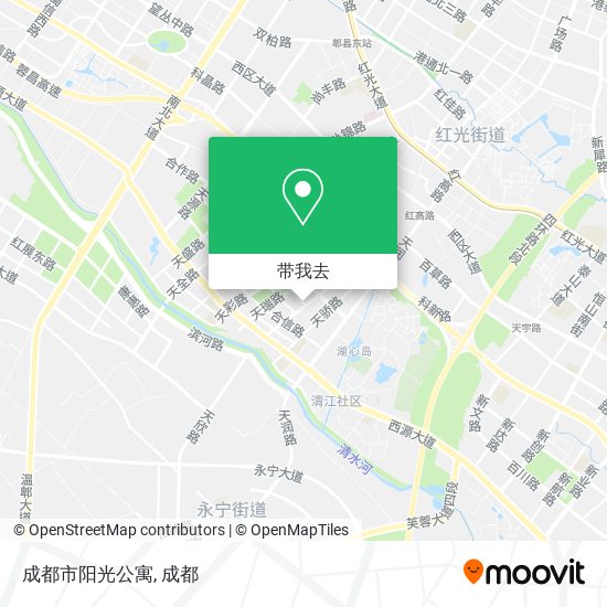 成都市阳光公寓地图