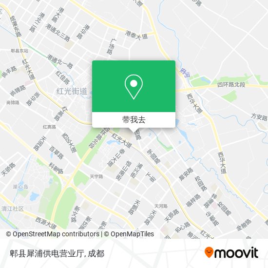 郫县犀浦供电营业厅地图