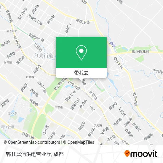 郫县犀浦供电营业厅地图