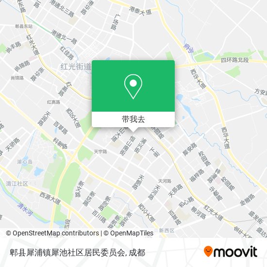 郫县犀浦镇犀池社区居民委员会地图