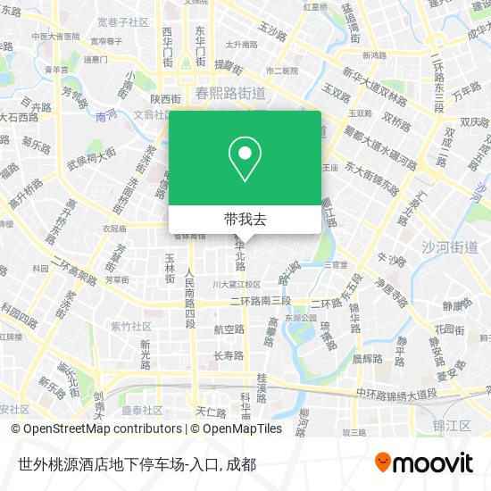 世外桃源酒店地下停车场-入口地图