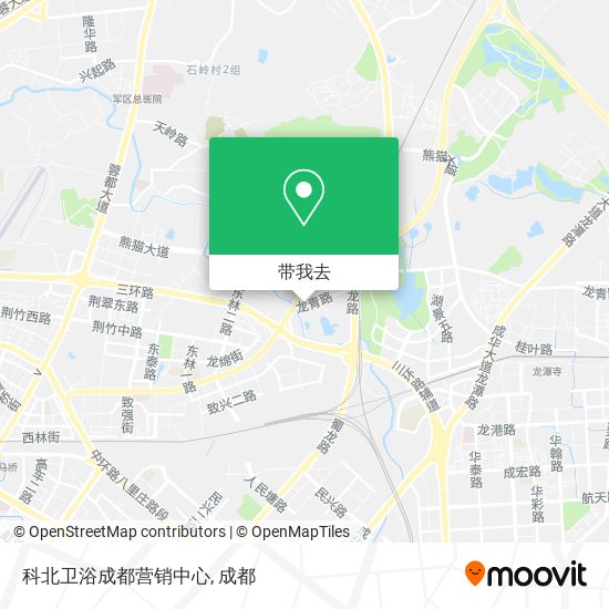 科北卫浴成都营销中心地图
