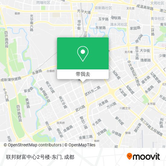 联邦财富中心2号楼-东门地图