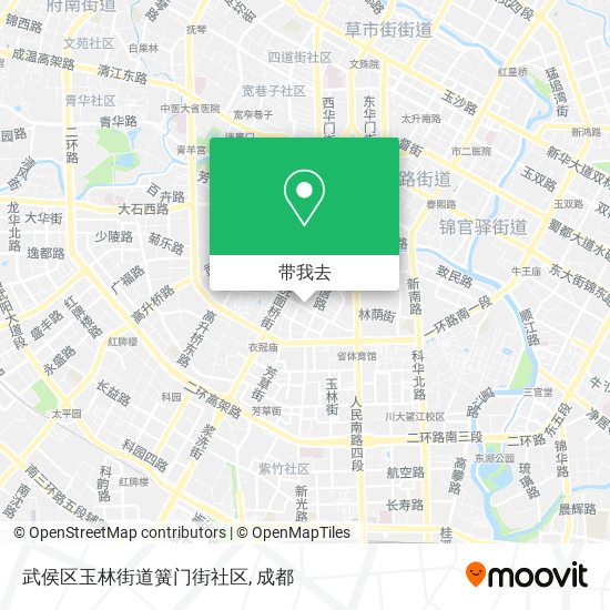 武侯区玉林街道簧门街社区地图