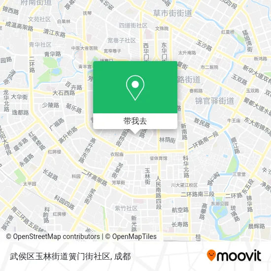 武侯区玉林街道簧门街社区地图
