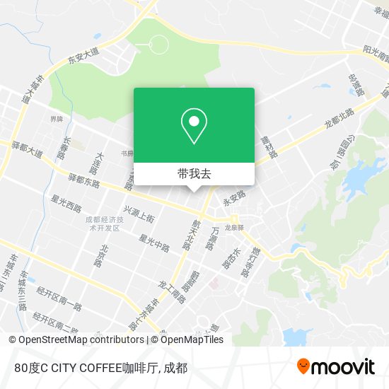 80度C CITY COFFEE咖啡厅地图