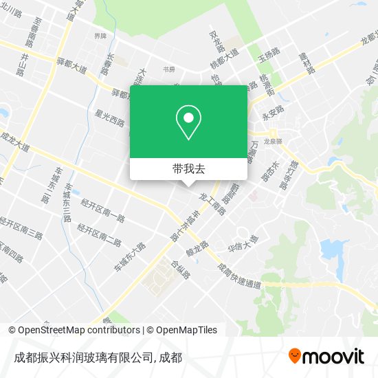 成都振兴科润玻璃有限公司地图