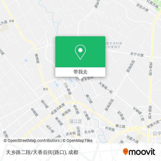 天乡路二段/天香后街(路口)地图