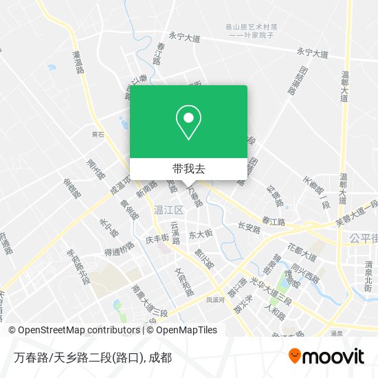 万春路/天乡路二段(路口)地图