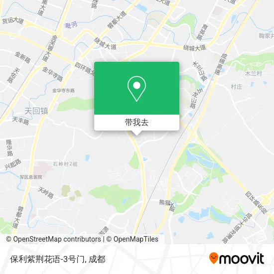 保利紫荆花语-3号门地图