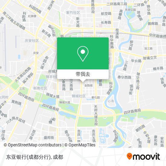 东亚银行(成都分行)地图
