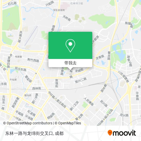 东林一路与龙绵街交叉口地图