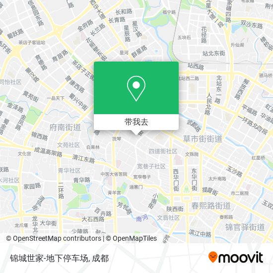 锦城世家-地下停车场地图