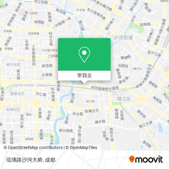 琉璃路沙河大桥地图