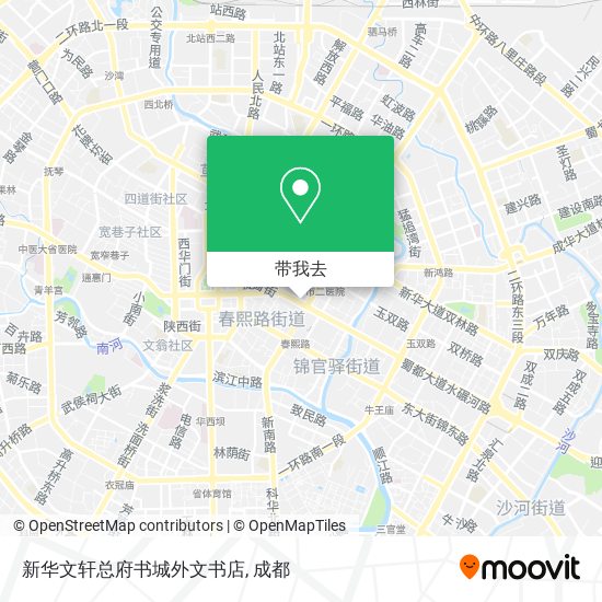 新华文轩总府书城外文书店地图