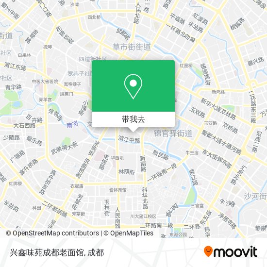 兴鑫味苑成都老面馆地图