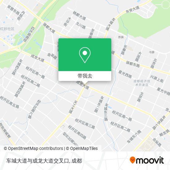 车城大道与成龙大道交叉口地图