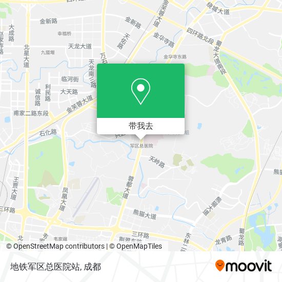 地铁军区总医院站地图