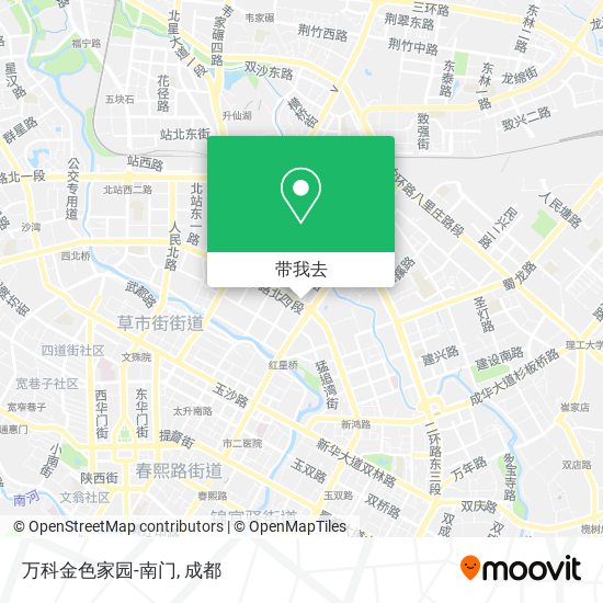 万科金色家园-南门地图