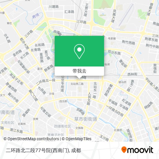 二环路北二段77号院(西南门)地图