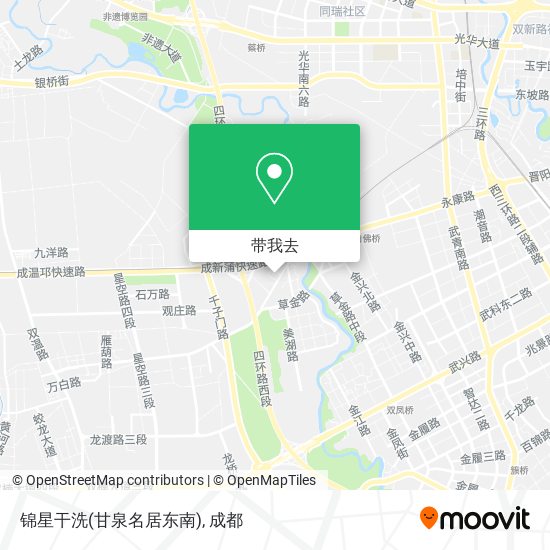 锦星干洗(甘泉名居东南)地图