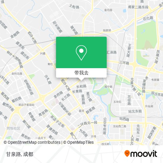 甘泉路地图