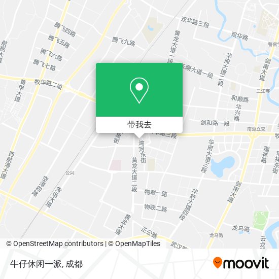 牛仔休闲一派地图