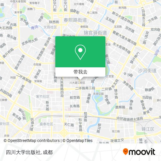 四川大学出版社地图