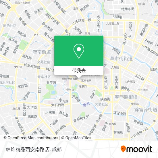 韩饰精品西安南路店地图