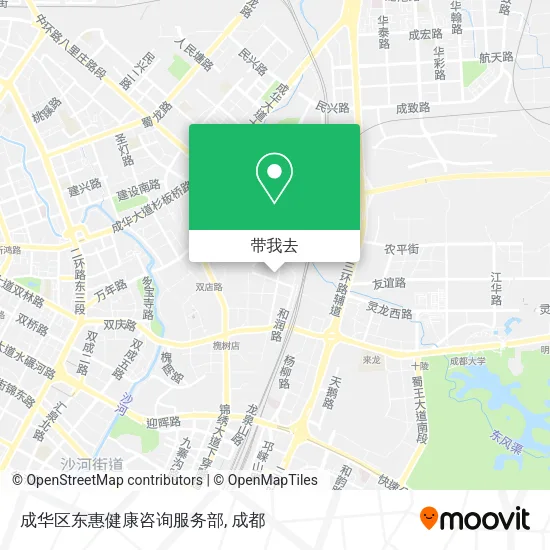 成华区东惠健康咨询服务部地图
