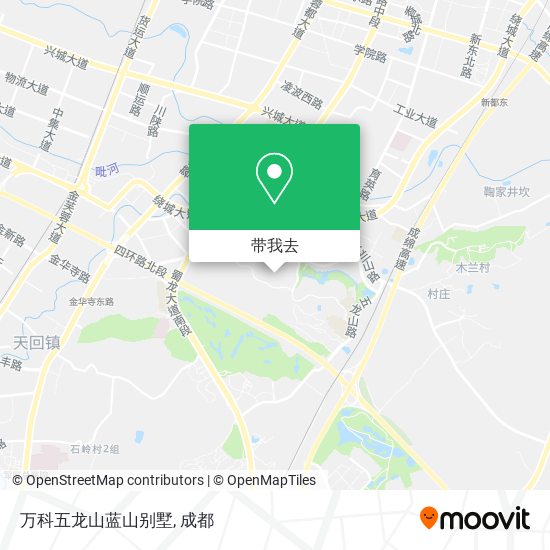 万科五龙山蓝山别墅地图