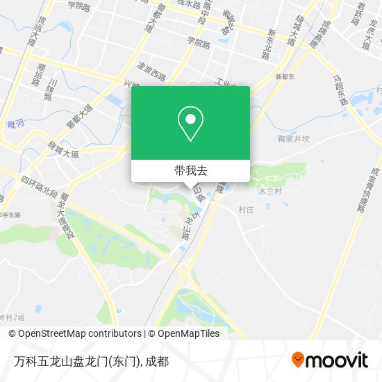 万科五龙山盘龙门(东门)地图