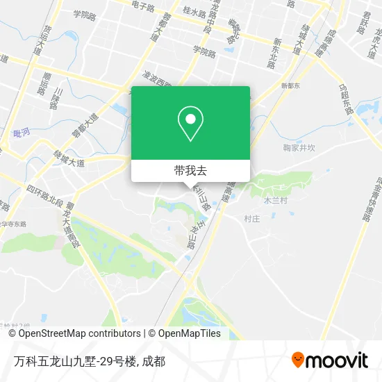 万科五龙山九墅-29号楼地图