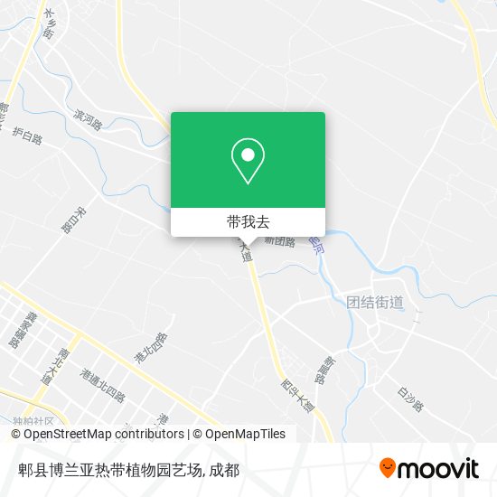 郫县博兰亚热带植物园艺场地图