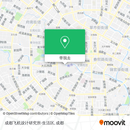 成都飞机设计研究所-生活区地图