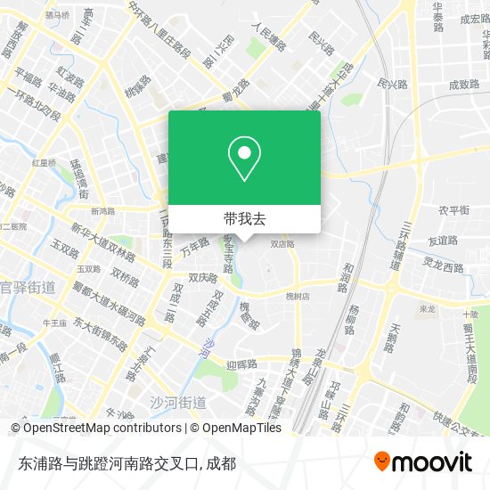 东浦路与跳蹬河南路交叉口地图