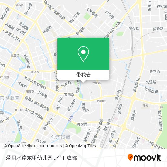 爱贝水岸东里幼儿园-北门地图