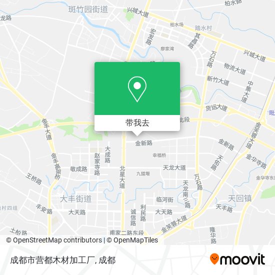 成都市营都木材加工厂地图