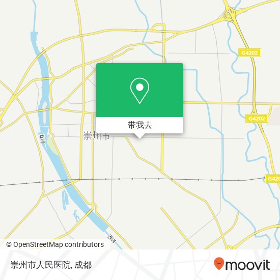 崇州市人民医院地图