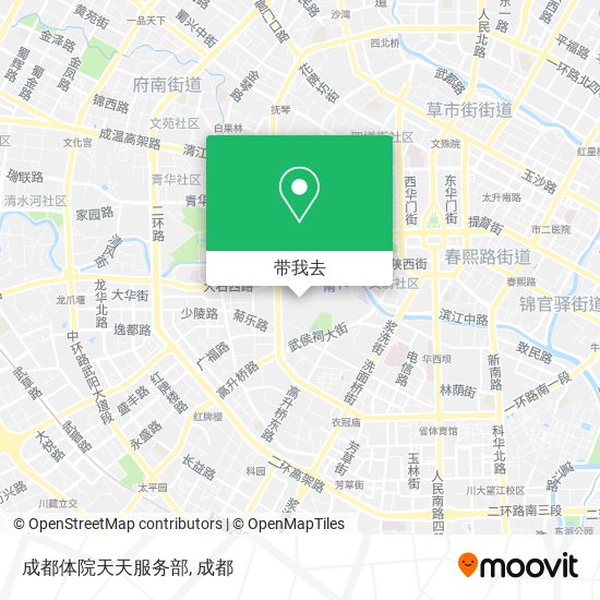 成都体院天天服务部地图