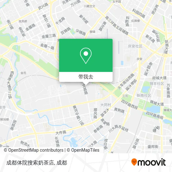成都体院搜索奶茶店地图