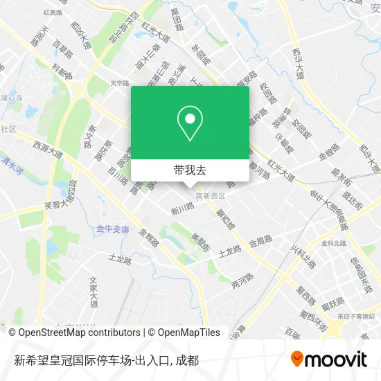 新希望皇冠国际停车场-出入口地图