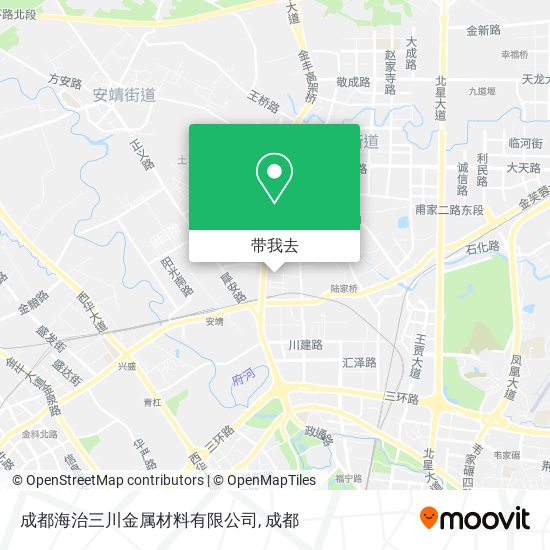 成都海治三川金属材料有限公司地图
