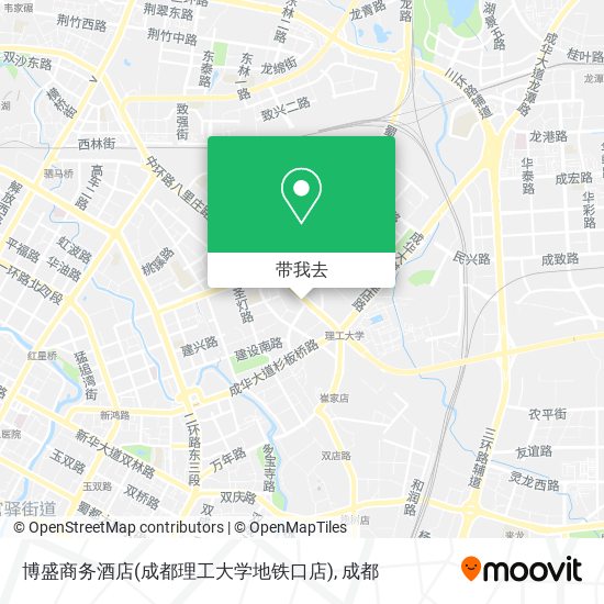 博盛商务酒店(成都理工大学地铁口店)地图