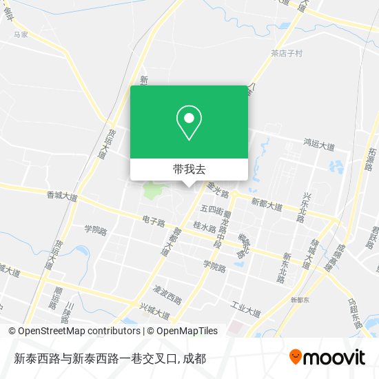 新泰西路与新泰西路一巷交叉口地图