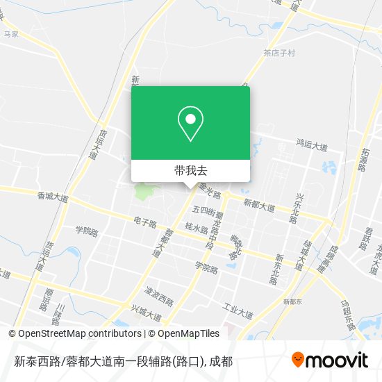 新泰西路/蓉都大道南一段辅路(路口)地图