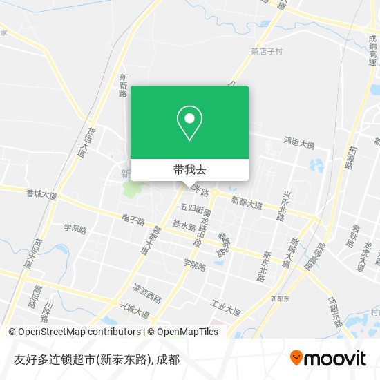 友好多连锁超市(新泰东路)地图