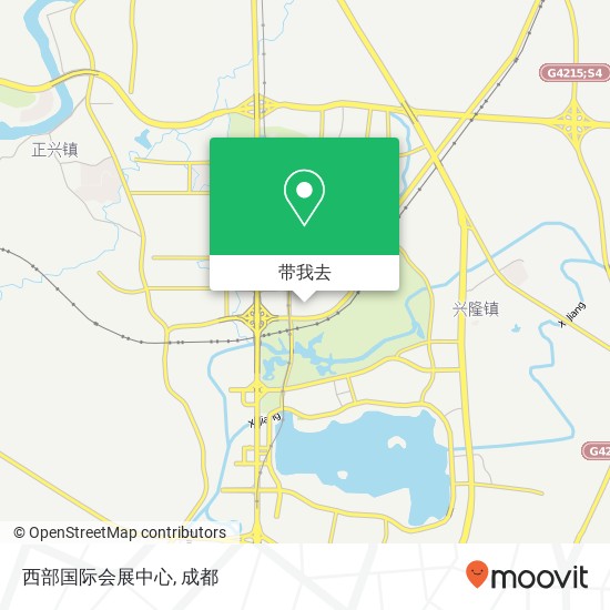 西部国际会展中心地图